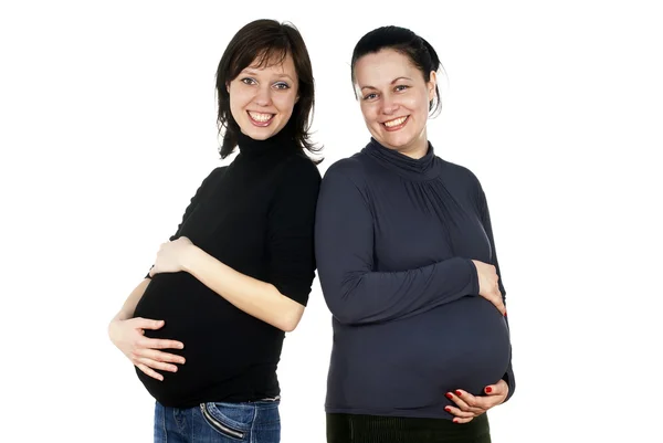 Two girls pregnant — Stock Photo, Image