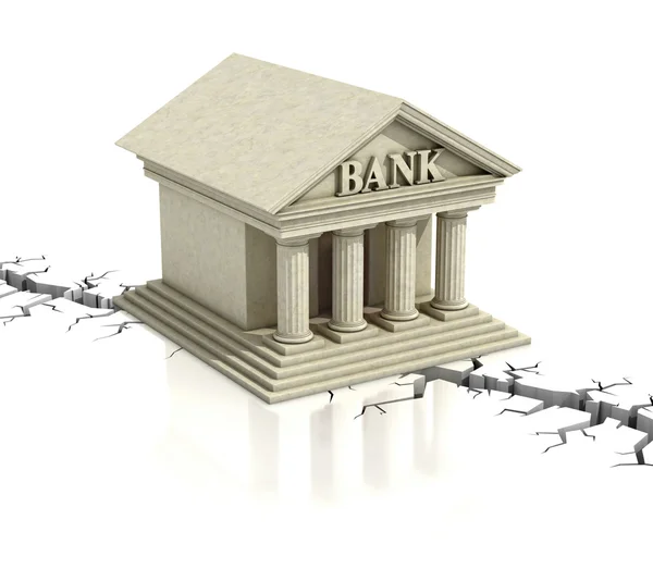 Банковский кризис — стоковое фото