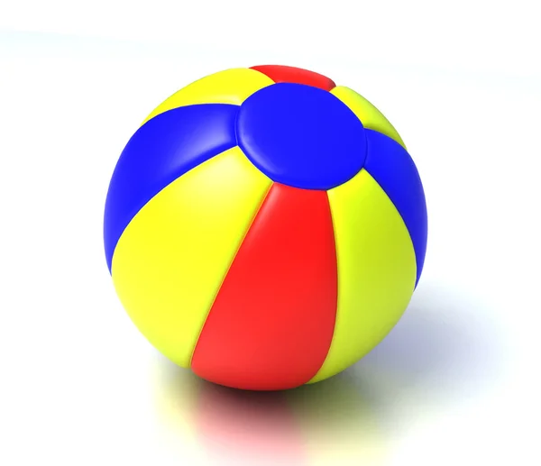 Красочный пляжный мяч — стоковое фото