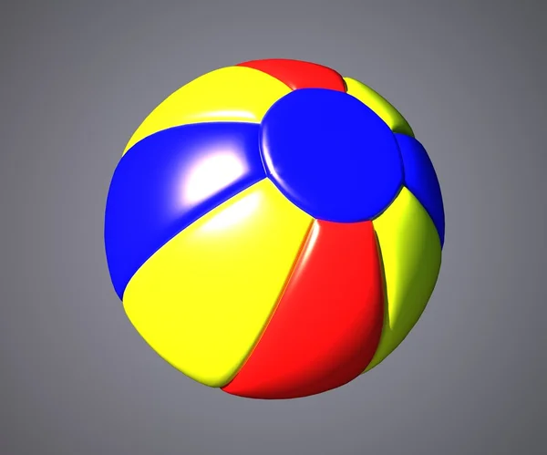 Красочный пляжный мяч — стоковое фото