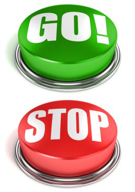 Go stop buttons clipart