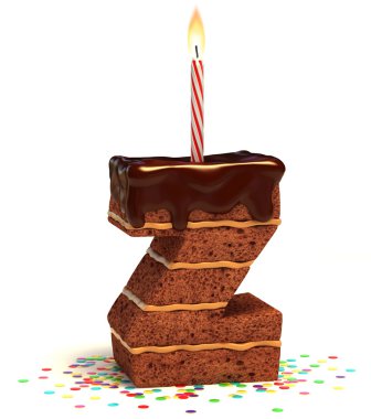 Chocolate letter Z clipart