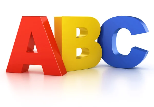 ABC letras de aprendizagem — Fotografia de Stock