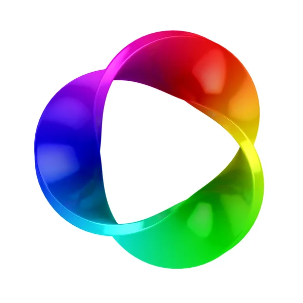 Renkli soyut üç boyutlu şekil — Stok fotoğraf