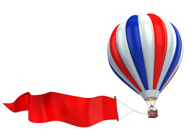 Anúncio de balão de ar — Fotografia de Stock