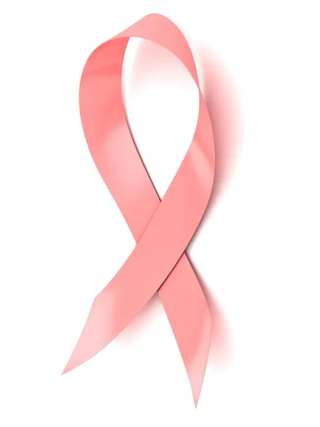 Розовая лента для информирования о раке молочной железы — стоковое фото
