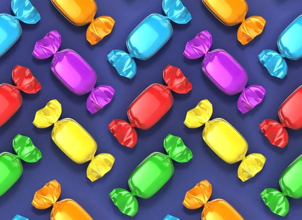 Seamless candies background — Stock Photo, Image
