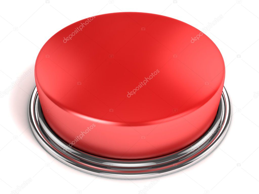 Red button isolated