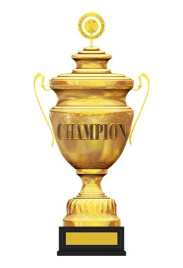 Champion golden trophy clipart