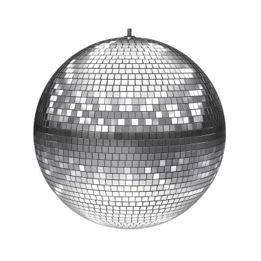 Disco ball isolated on white clipart