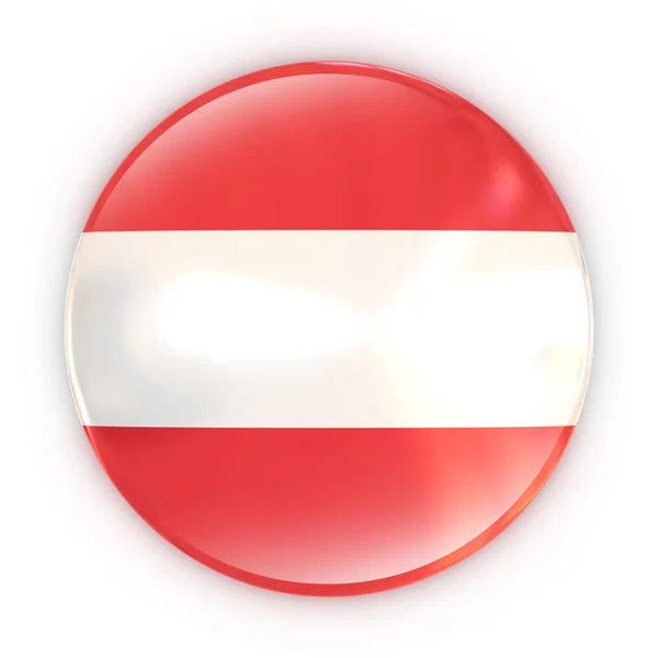 Odznak - Rakouská vlajka — Stock fotografie