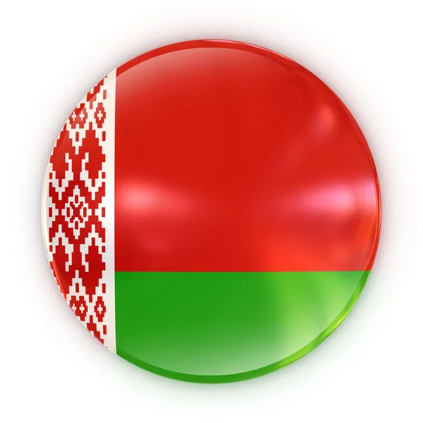 Rozet - Beyaz Rusya bayrağı — Stok fotoğraf