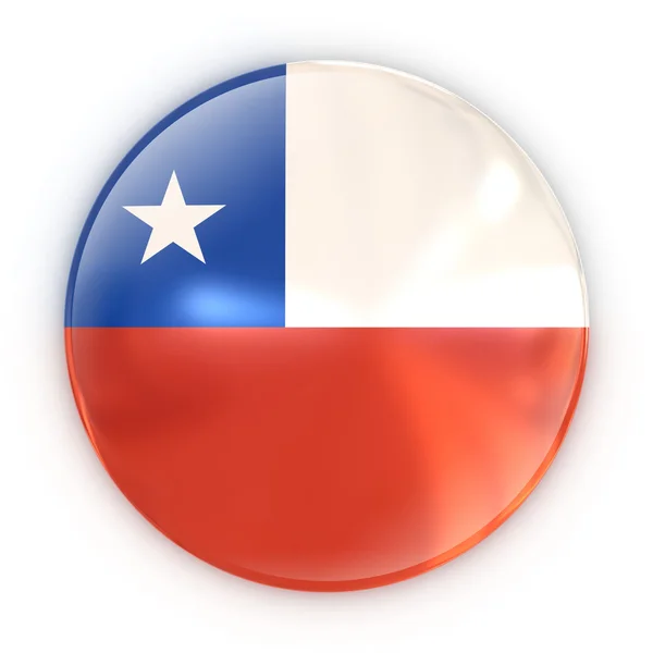 Odznak - Chilská vlajka — Stock fotografie