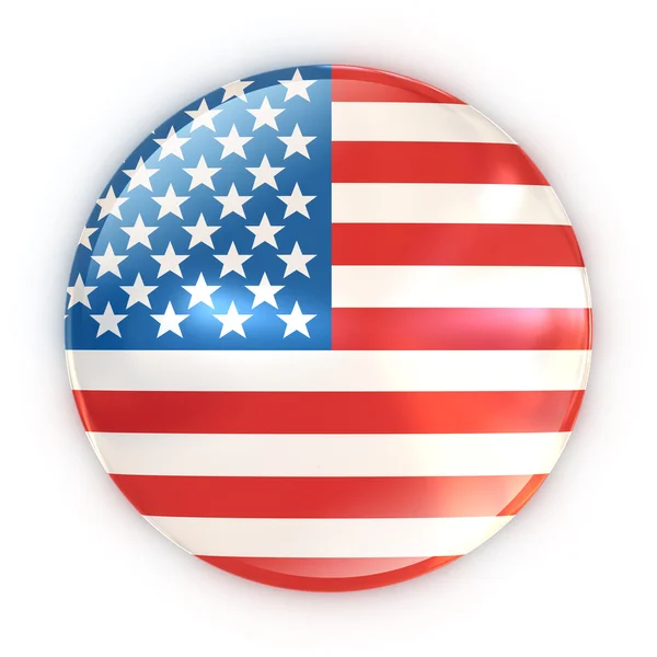 Vlajka odznak - Spojené státy americké — Stock fotografie