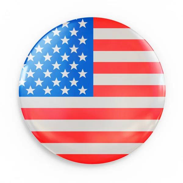 Badge - drapeau américain — Photo