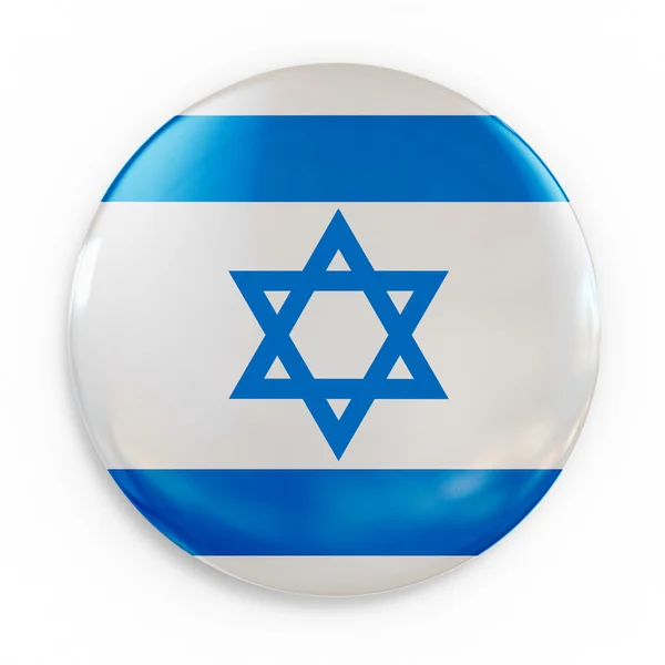 徽章-以色列国旗 — 图库照片