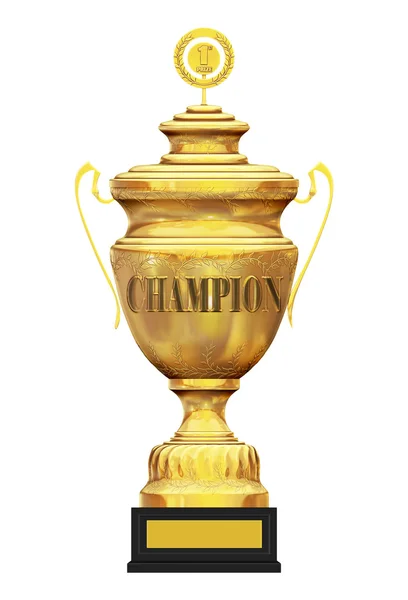 Champion golden trophy — Stock Photo, Image