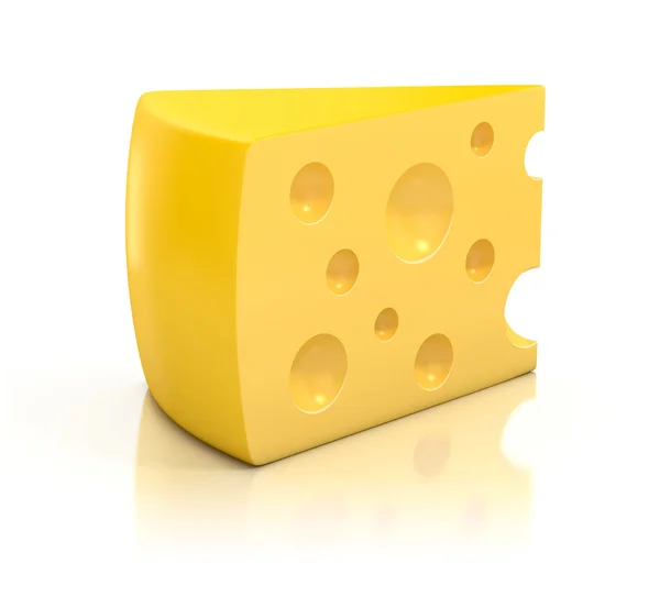 stock image A peace of cheese