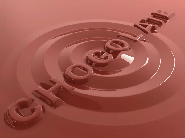 Vloeibare chocolademelk swirl abstracte 3D-achtergrond — Stockfoto