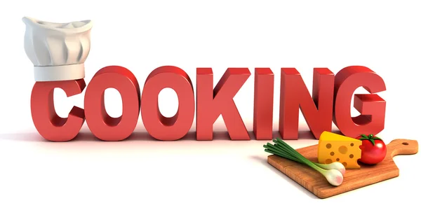 Cookbook 3d concept — Stock Photo, Image