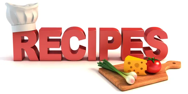 Receptek, főzési tippeket, menü háttér — Stock Fotó