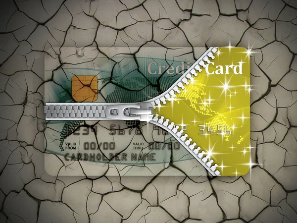 Karta kredytowa transformacji — Zdjęcie stockowe