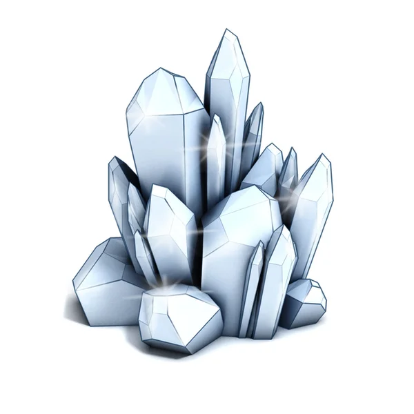 Kristall 3d illustration — Stockfoto