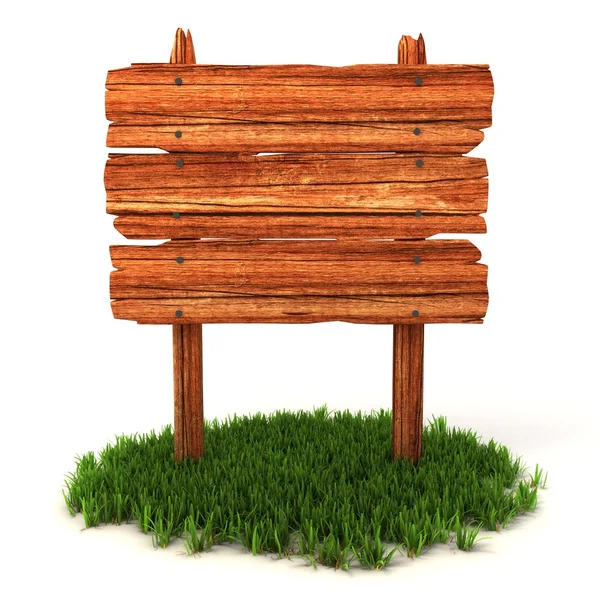 Старый деревянный рекламный щит — стоковое фото