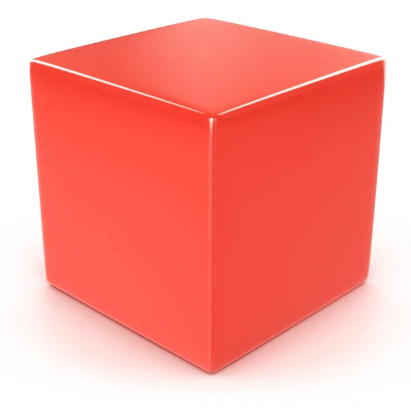 Κόκκινο κύβο — Φωτογραφία Αρχείου