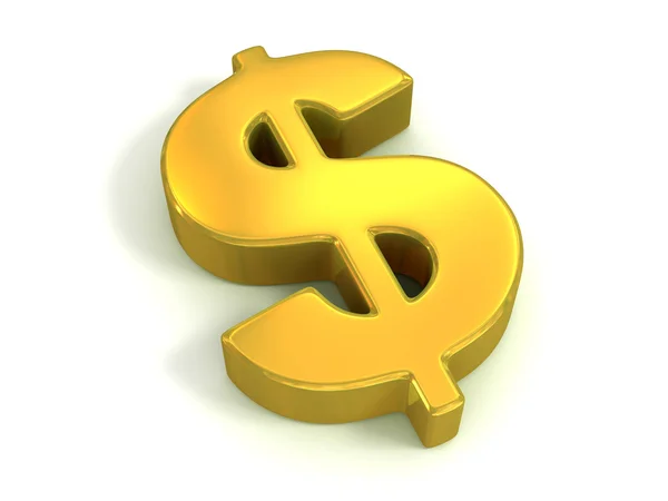 Altın dolar simgesi — Stok fotoğraf