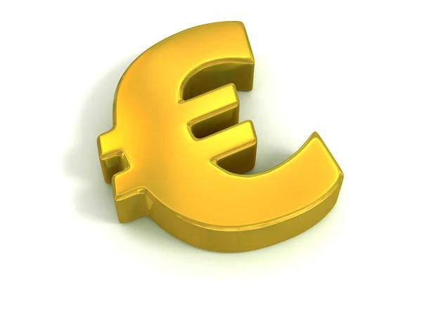 Gyllene euro-symbolen — Stockfoto