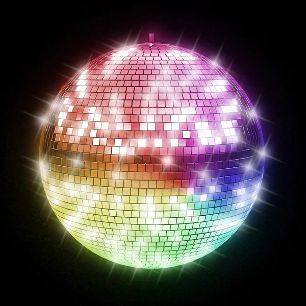 Bola disco colorida — Foto de Stock