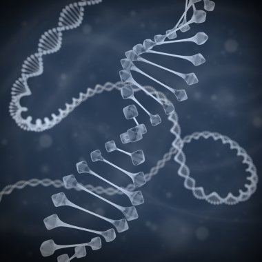 DNA 3d illustration clipart