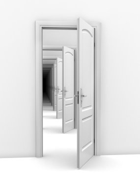 Doorway abstract illustration clipart