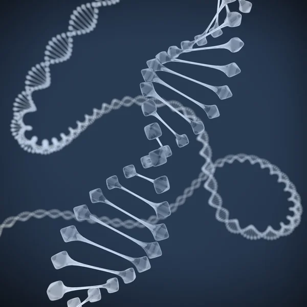 3D-иллюстрация ДНК — стоковое фото