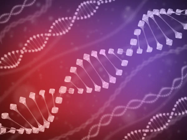 3D-иллюстрация ДНК — стоковое фото