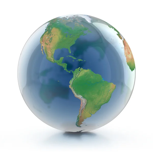 Transparent globe — Stock Photo, Image