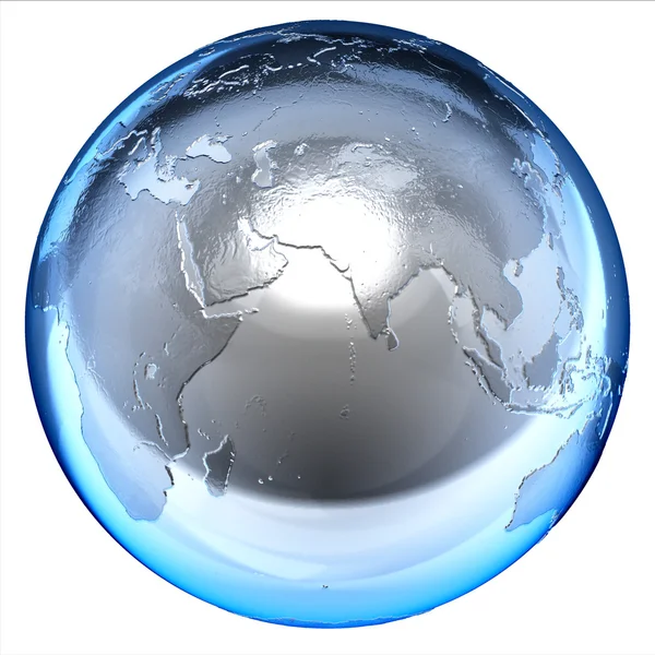 Abstract isolated 3d globe — Stock Photo, Image