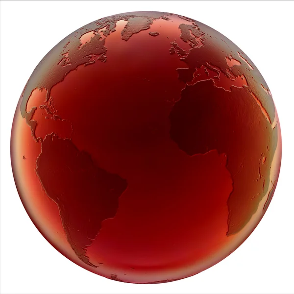 Abstrato isolado 3d globo — Fotografia de Stock