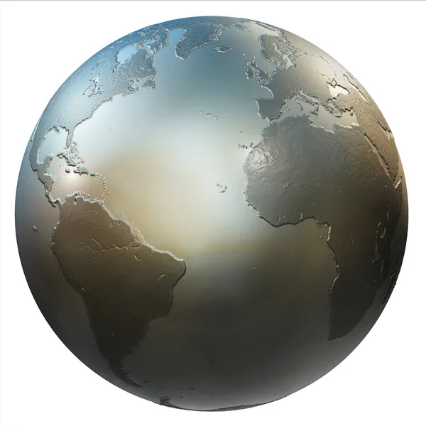 抽象的な分離の 3 d 地球儀 — ストック写真