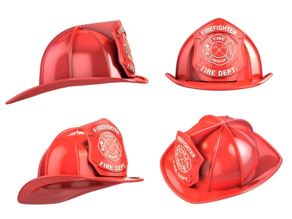 消防员头盔从不同的角度 — 图库照片