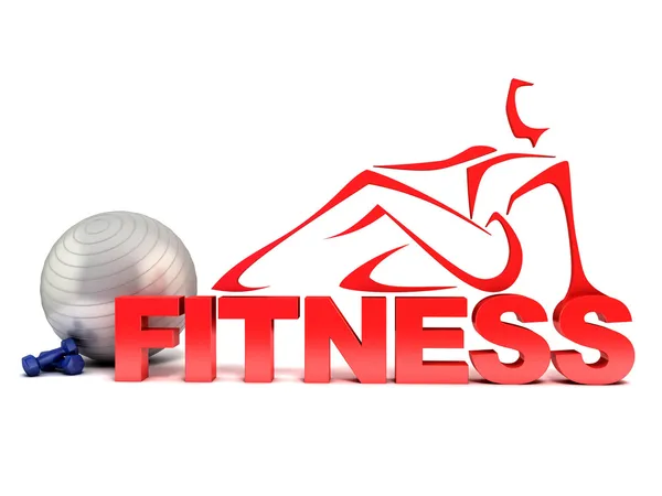 Fitness concetto 3d — Foto Stock