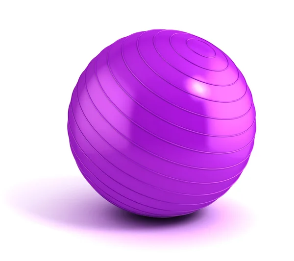 Fitness ball isolated on white — Stock Photo, Image