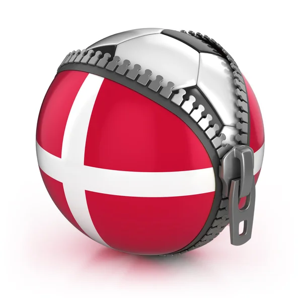 デンマークのフットボールの国家 — ストック写真