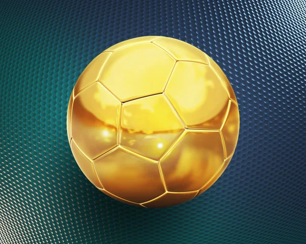 Golden football — Stock Photo, Image