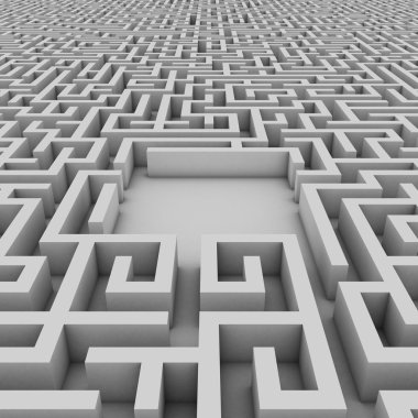Empty space in the endless maze for placing your object of choice clipart