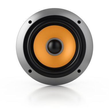 Loud speaker isolated over white clipart