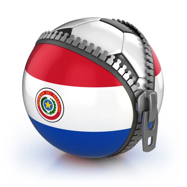 Парагвай футболу нації — стокове фото