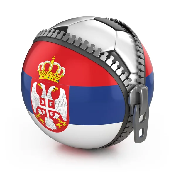 Serbia naród piłka nożna — Zdjęcie stockowe
