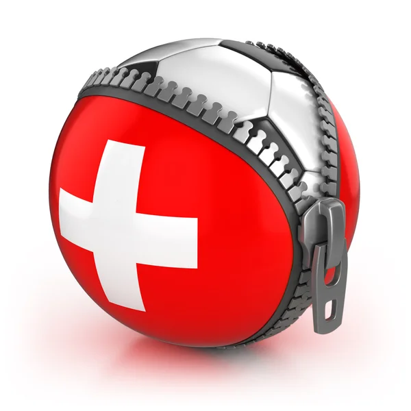 Zwitserland voetbal natie — Stockfoto